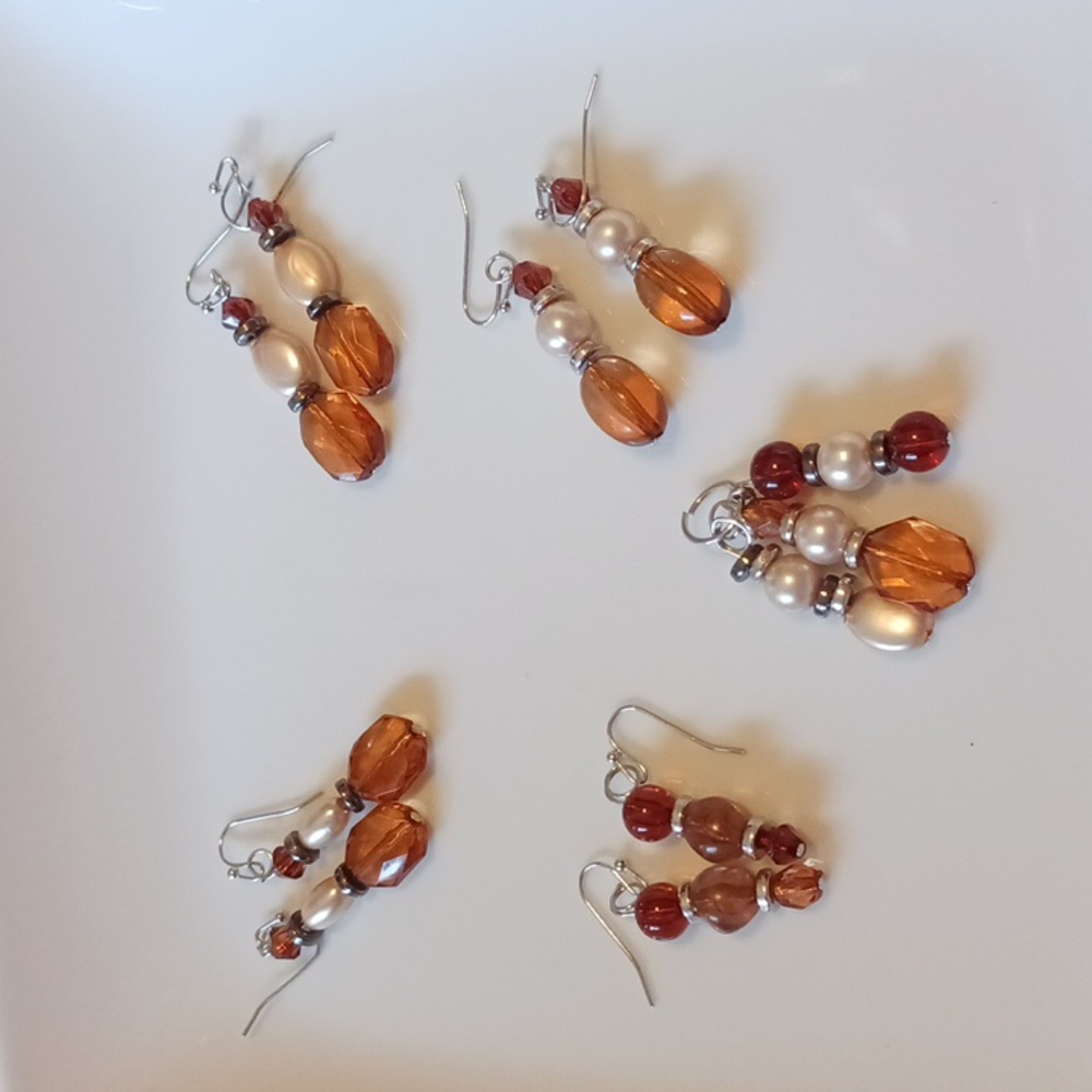 Handmade earrings and pendant bundle